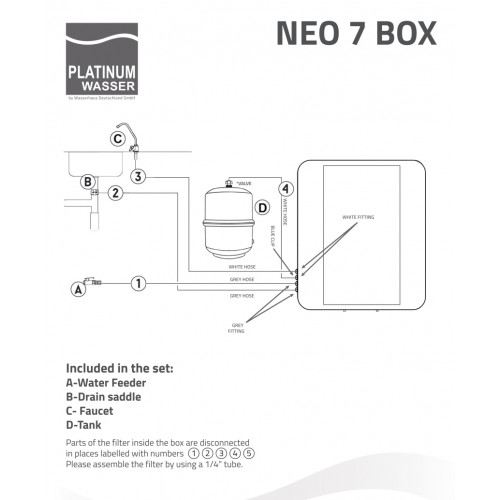 Фильтр обратного осмоса Platinum Wasser NEO 7 boxed
