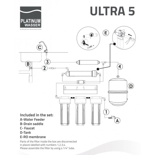 Фильтр обратного осмоса Platinum Wasser Ultra 5