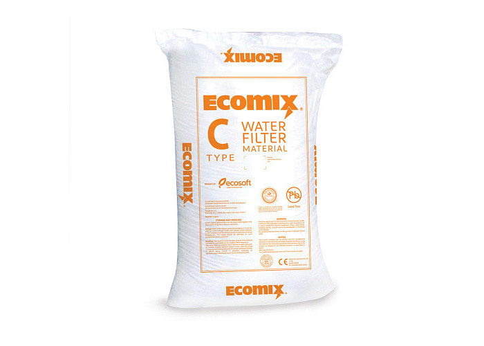 Комплексная загрузка для очистки воды от железа, марганца, органических примесей и умягчения воды Ecomix-C 12л