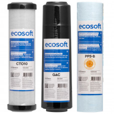 Улучшенный комплект картриджей для обратного осмоса Ecosoft 1-2-3
