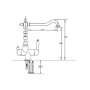 Кухонний змішувач для проточної і фільтрованої води Fabiano FKM 31.8 Brass-Antique