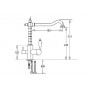 Смеситель кухонный для проточной и фильтрованной воды Fabiano FKM 31.4 Brass-Antique