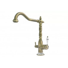 Кухонний змішувач для проточної і фільтрованої води Fabiano FKM 31.4 Brass-Antique