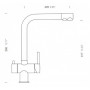 Кухонний змішувач для проточної і фільтрованої води Schock Vitus 560000