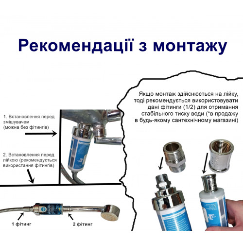 Фильтр для душа и салонов красоты Bluefilters HAIRDRESSER Professional