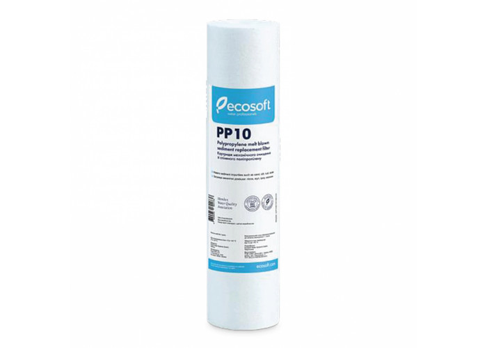 Поліпропіленовий картридж механічної очистки води 10 мкм Ecosoft PP10