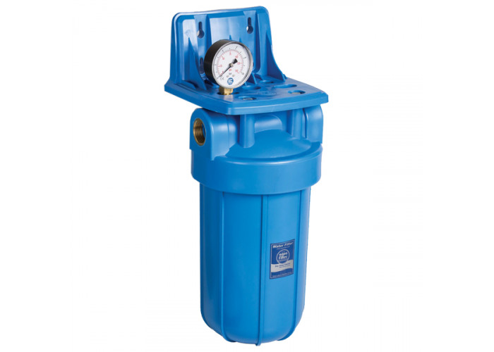 Магістральний фільтр для води з манометром Aquafilter FH10B1-B-WB